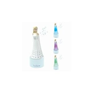 Lexibook La Reine des Neiges Veilleuse et Haut-Parleur pour Chambre d'enfants, Changement de Couleurs, lumi&egrave;re Douce, &agrave; Piles, Bleu/Rouge, NS01FZLXB