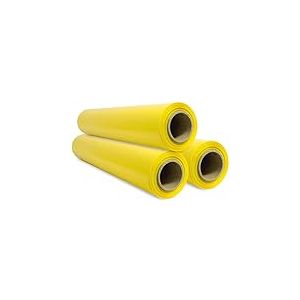 Film d'emballage &eacute;tirable, film plastique jaune pour l'emballage, rouleau de protection en plastique pour l'exp&eacute;dition, rouleau de 50 cm et jusqu'&agrave; 400 m &eacute;tirable - Ofituria (3 unit&eacute;)