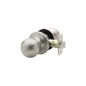 Cuivre Creek Bk2020ss Boule Passage Bouton de porte, Inox satiné