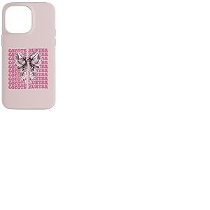 Ruban Rose Coyote Chasseur Coyote, Coquette Coque pour iPhone 14 Pro Max