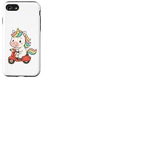 Trottinette Licorne pour garçons, Filles, Hommes, Femmes, Enfants et Adultes Coque pour iPhone SE (2020) / 7/8