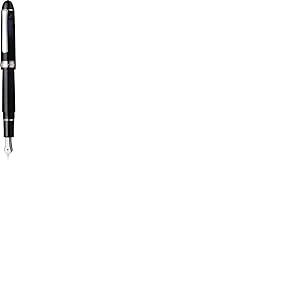 PLATINUM #3776 Century Rhodium Black Diamond F/Noir 0,28-0,34 mm Fait à la main Plume Or 14 carats avec coffret cadeau