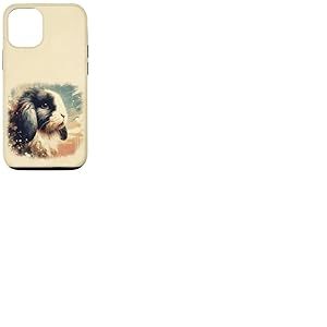 Lapin à Oreilles de Lapin rétro Vintage Illustration Artistique Coque pour iPhone 12/12 Pro