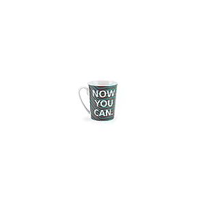 Volkswagen 10A087703C Tasse en Porcelaine de 300 ML - Turquoise - Camouflage - ID.3 Now You Can, Rouge