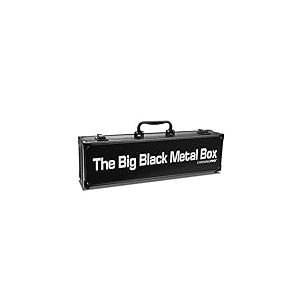 The Big Black Metal Box, compatible avec Cards Against Humanity, Magic The Gathering, MTG, (Jeu non inclus) | Comprend 8 intercalaires | (Version longue) Peut contenir jusqu'à 1400 cartes sans manches