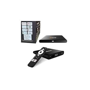 Leyf 4K Android TV Box Original Licensed by Google LLC and Netflix, Disney, Prime Video WiFi, Type-C, HDMI 2.1, USB 3.0, Ethernet, MicroSD/Smart TV, Chromecast, Youtube