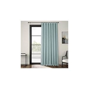HPD Half Price Drapes Rideaux occultants en Lin synth&eacute;tique pour Chambre &agrave; Coucher, 304,8 cm de Long (1 Panneau), 254 X 304,8 cm (l x L), Extra Larges pour Salon, d&eacute;coration d'int&eacute;rieur, Chardon de