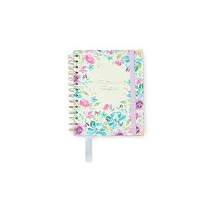 Takenote Agenda 2026 - A6 (13,5x18 cm), Semaine par Vue, Planificateur Annuel 12 Mois de Janvier à Décembre, Spirale Double, Double Marque-Page, Élastique de Fermeture, Espagnol et Anglais - Anna