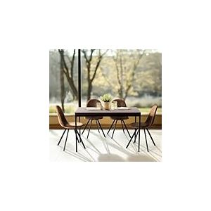 FurnitureR Table de Pique-Nique 120 x 70 cm - Table Mobile pour Jardin et Camping - Panneau MDF + métal