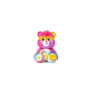 Care Bears &ndash; Basic Fun Dare to Care Bear 35 cm Peluche &ndash; Ours Doux et color&eacute; pour Enfants d&egrave;s 4 Ans, Cadeau c&acirc;lin avec Badge Unique pour promouvoir la gentillesse et l'acceptation