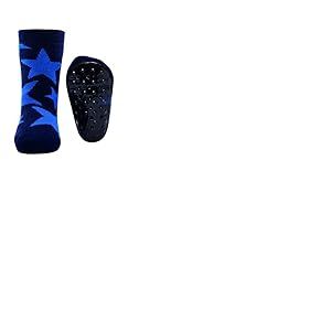 EWERS 1 paire de chaussettes antid&eacute;rapantes avec &eacute;toile, chaussettes pour enfants pour gar&ccedil;ons et filles, 21-22