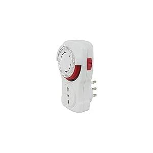 Poly Pool PP1409 Minuterie avec programmeur/minuterie hebdomadaire, prise italienne grande 16 A et prise bivalente