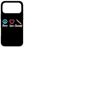 Peace Love Clarinette Coque pour iPhone 17 Pro Max