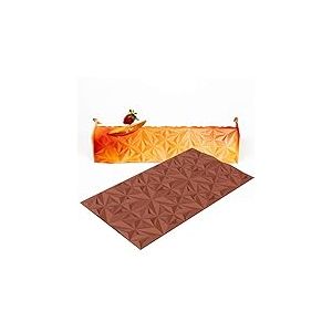 DAUDIGNAC Tapis Relief Silicone Bûche de Noël Motif Diamants