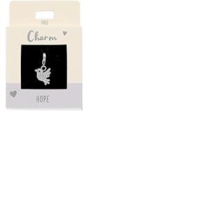 Depesche 11785-080 Charms Express Yourself - Pendentifs pour Colliers et Bracelets, Oiseau, argenté, comme Petit Cadeau