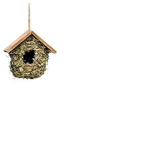 Verdemax 5757 Feuilles et Maison de Toit en Bois pour Petits Oiseaux