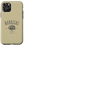 Manassas Virginia Souvenir Vintage Style Vieilli Coque pour iPhone 11 Pro