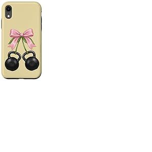 Kettlebells Bouilloire pour Filles et Femmes avec n&oelig;ud Rose Coque pour iPhone XR