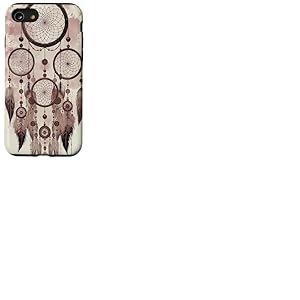 Dreamcatcher Boho Magic Plume Taupe Witchy Brown Dreams Coque pour iPhone SE (2020) / 7/8