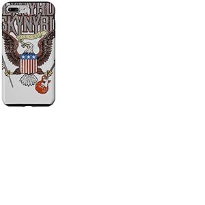Lynyrd Skynyrd Eagle Guitare Drapeau US Classique Rock Biker R&eacute;tro Coque pour iPhone 7 Plus/8 Plus