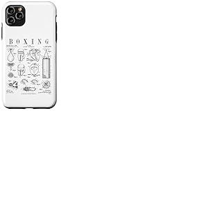Gants de Boxe Pugilist Boxer Vintage Brevet Dessin Imprim&eacute; Coque pour iPhone 11 Pro Max