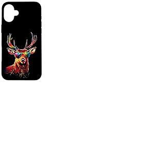 Cerf avec Lunettes de Soleil Bois de Chasse Chevreuil Renne Coque pour iPhone 16 Plus