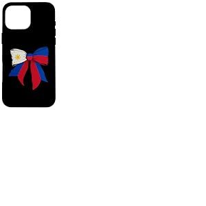 Drapeau philippin philippin fierté Philippine Fille Coquette nœud Coque pour iPhone 16 Pro Max