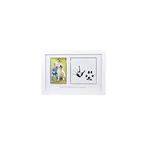 Pearhead Baby and Pet Best Friends Forever Keepsake Frame, Babyprint and Pawprint Kit, Gender-Neutral Nursery D&eacute;cor, Gift for New Expecting Parents, White