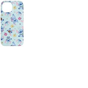 Disney Lilo & Stitch Cute Blue Easter Pastel Stitch Pattern Coque pour iPhone 15