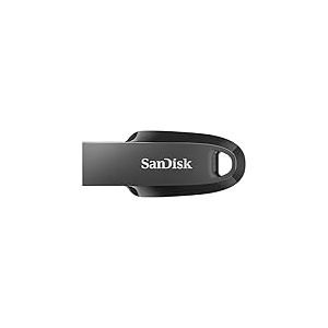SanDisk 256 Go Ultra Curve, Cl&eacute; USB, USB 3.2 jusqu'&agrave; 100 Mo/s - Noire