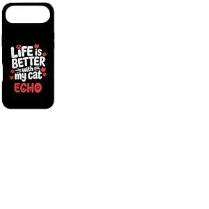 Nom du Chat Echo Life is Better with My Cat Echo Coque pour iPhone Air