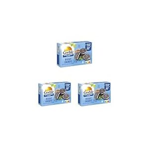 Gerbl&eacute; Biscuit Cacaot&eacute; Fourr&eacute; Vanille Sans Sucres Ajout&eacute;s &ndash; Biscuits Gourmands Sans Huile de Palme, 176g (4x4 biscuits) (Lot de 3)