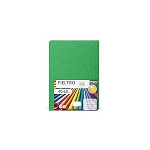 m-office Feutrine Loisir Créatif, Feutrine de Couleurs, Douce et Flexible, Matériau pour Couture, Tissus Patchwork, Idéale pour Projets DIY, Artisanat ou Décoration, 40x60cm (Vert, 5 pcs)