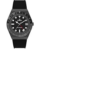 Timex Q Montre pour hommes, 38 mm, bracelet noir synth&eacute;tique en deux pi&egrave;ces, cadran noir, bo&icirc;tier gris acier TW2V38200