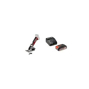 Einhell Mini Scie circulaire 89mm sans fil TE-CS 18/89 Li-Solo Power X-Change (18V, 2500 min-1, 28 mm de profondeur de coupe, 89 mm de diamètre de lame de scie) avec Chargeur et Batterie 2,5Ah