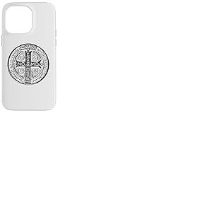 Croix de Saint Benoît Médaille de Saint Benoît Catholique Coque pour iPhone 14 Pro Max