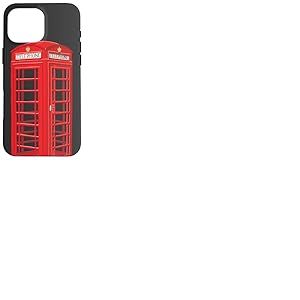 Cabine téléphonique anglaise, dessin à la main Coque pour iPhone 16 Pro Max