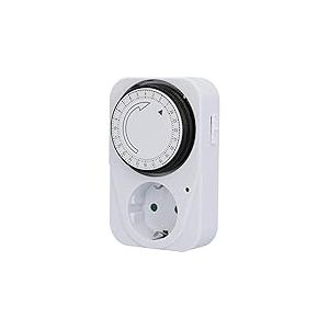UNITEC Minuterie journalière mécanique intérieure IP20 analogique Blanc 15 Minutes d'intervalle réglable