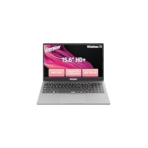 Energizer EnergyBook - Ordinateur Portable 15,6'' HD+ 8Go RAM, SSD 256 Go, PC Portable Intel Celeron,UHD Graphics, Windows 11, Laptop Gris, Clavier AZERTY (Français), USB3.0, HDMI