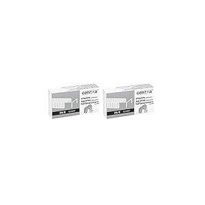 Centra, Agrafes 24/6mm, Galvanisées, Boite de 1000 agrafes, compatibles toutes agrafeuses 24/6, 623697 (Lot de 2)