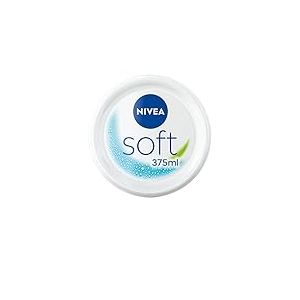 NIVEA Soft Crème de soin hydratante (1 x 375 ml), Pot de crème pour le corps à l’hydratation intense, Soin corporel contenant de l’huile de jojoba et de la vitamine E