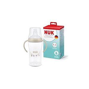 NUK Perfect Match Tasse d&rsquo;apprentissage | 6+ mois | 260 ml | Tasse anti-fuite pour b&eacute;b&eacute;s | Poign&eacute;es antid&eacute;rapantes | Singe | Lot de 1
