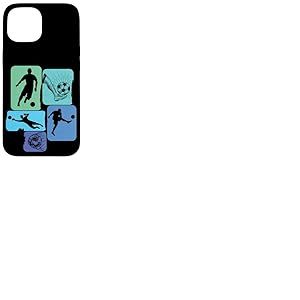 Foot Football Footballeur Joueur de Foot garçon Enfant Retro Coque pour iPhone 15
