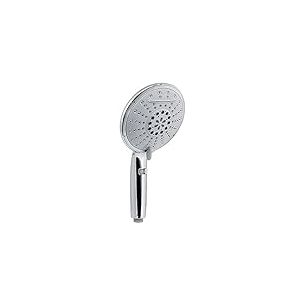Gedy G-Top 01 Pommeau de Douche en ABS avec Finition chromée, 5 Ans de Garantie, Design R&S, Filtre de Douche Anti-Sable Inclus, Unique