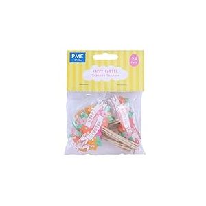 PME P&acirc;ques D&eacute;corations de Cupcake - Joyeuses P&acirc;ques, Set de 24