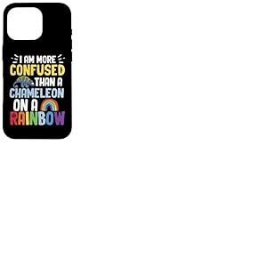 Je suis Plus confus qu'un caméléon sur Un caméléon Arc-en-Ciel Coque pour iPhone 16 Pro