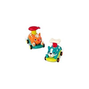 B. toys - PawMobiles - Voitures Jouets Push & Go - V&eacute;hicules pour Chats et Chiens - Voitures Jouets pour b&eacute;b&eacute;s, Enfants en Bas &acirc;ge et Enfants - Jouet Animal - 18 Mois et +