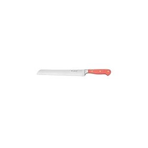 W&Uuml;STHOF Classic Couteau &agrave; pain 23 cm avec double ondulation de pr&eacute;cision, Coral Peach (orange)