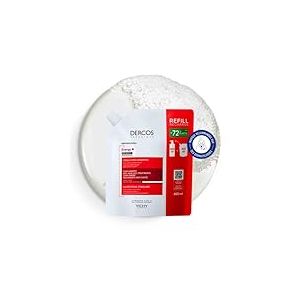 Vichy, Dercos Technique Energy+, Shampooing Stimulant Anti-Chute des Cheveux, Enrichi en Aminexil, Renforce la Fibre Capillaire, Cheveux Cassants, Éco-Recharge, 400 ml