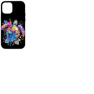 Tortue aux Couleurs Vives Coque pour iPhone 12/12 Pro